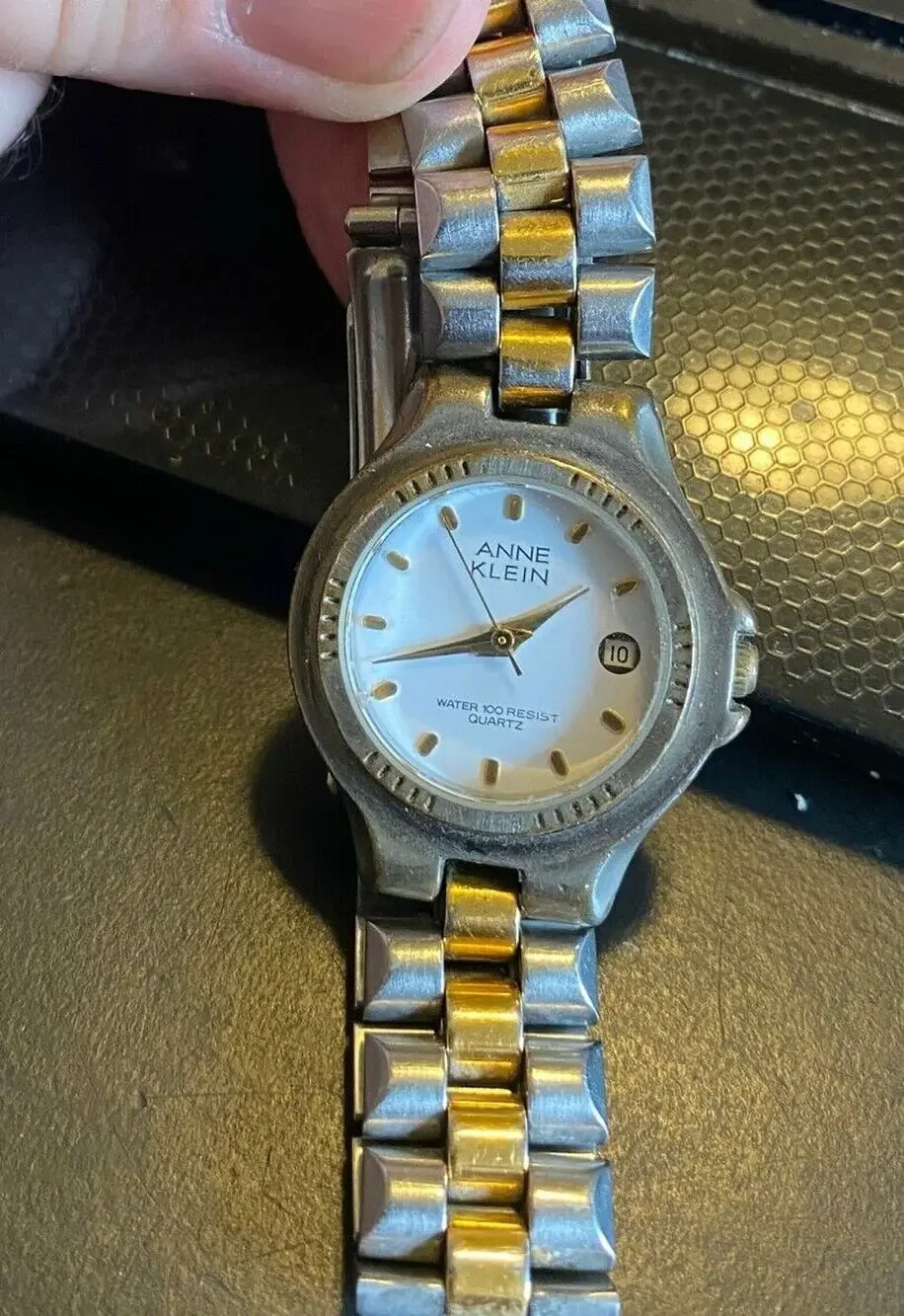 VTG Women's Anne Klein Watch, Two Tone Link Band, WR, Date